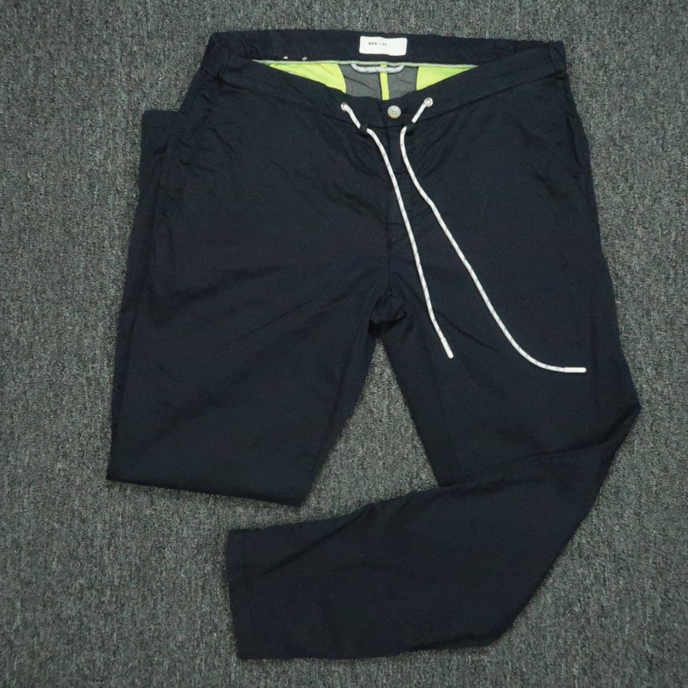 Brax Pants Men 34x30 Blue Lab J-Tech‎ Drawstring Jogger Lightweight Quiet Luxury